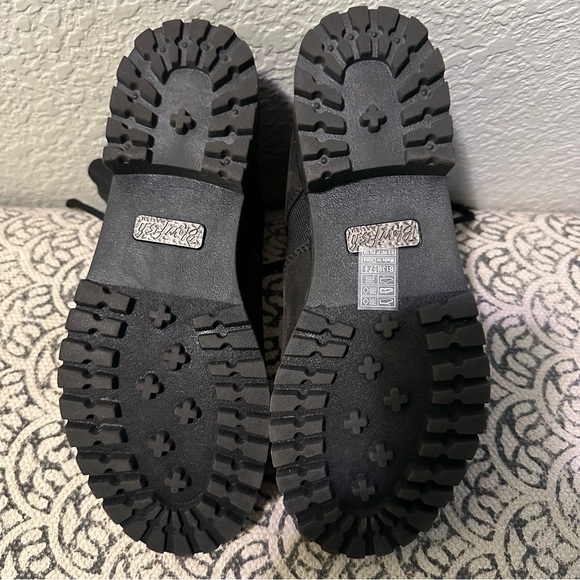 Blowfish Black Lace-Up Combat Boots - Picture 6 of 8